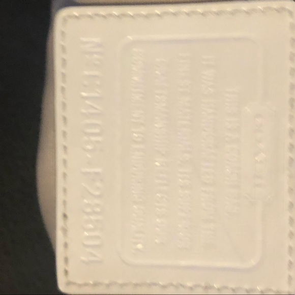 Coach Signature Stripe Khaki Fabric with Leather Trim Tote - Picture 10 of 11